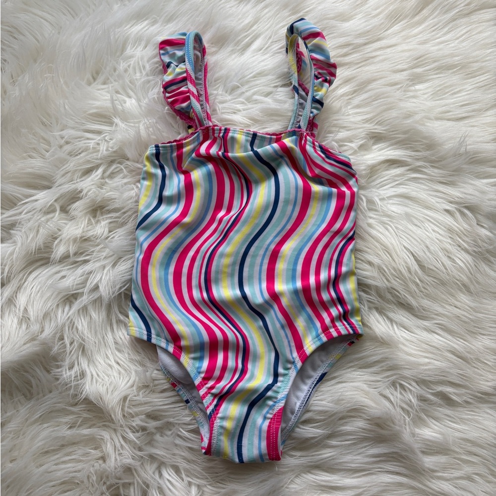 Colorful Striped Swimsuit